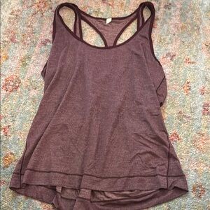 Lululemon Athletica Maroon Racerback Tank Top
